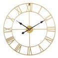 thumbnail image 1 of Reloj de pared de estilo europeo simple sala de estar reloj de hierro mudo Reloj de pared digital creativo reloj decorativo reloj transfronterizo, 1 of 6