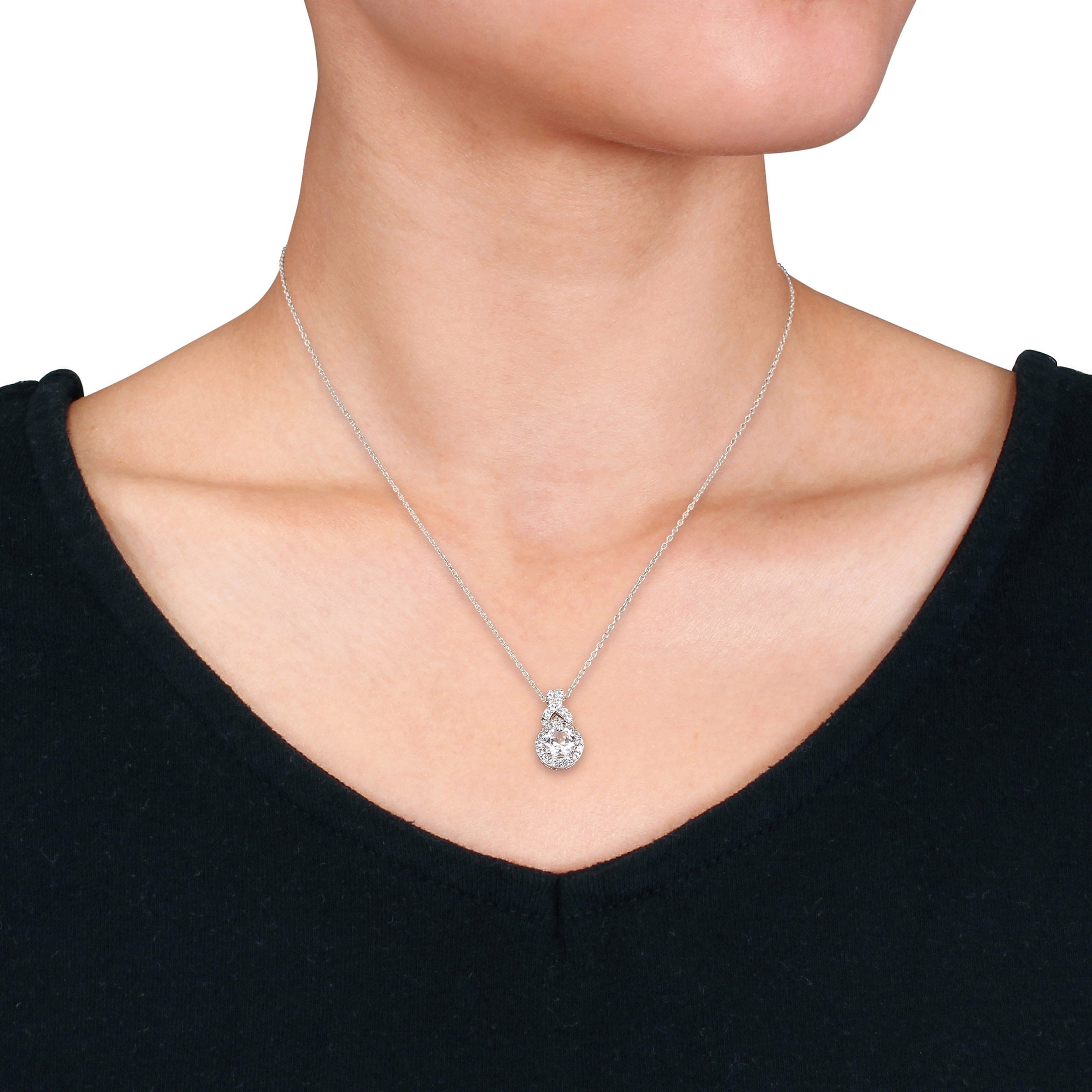 Everly Women's Created Sapphire Sterling Silver Jewelry Set
