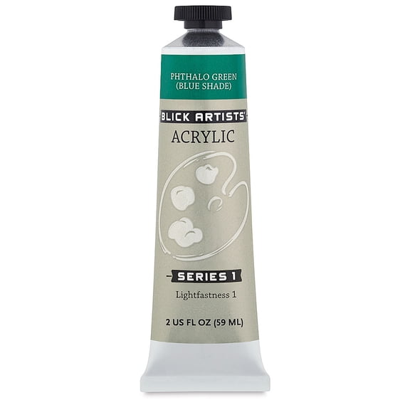 Blick Artists' Acrylic - Phthalo Green (Blue Shade), 2 oz tube