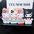 thumbnail image 2 of Kawaii Sanrio Hello Kitty Kuromi Melody Funda Para Teléfono Samsung Galaxy S23 S22 S21 S20 Plus Ultra S21FE S20FE Niña Silicona soft shell, 2 of 4
