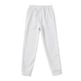 thumbnail image 5 of SonxaHe Little Boy' Pants Elastic Waist Solid Jogger Pants Children Warm Athletic Casual Sweatpants White,Sized 5-6, 5 of 7