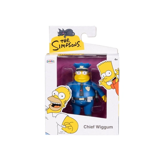 Figura de acción Jefe Wiggum de Los Simpsons articulada de 6,3 cm