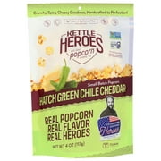 Kettle Heroes, Hatch Green Chile Cheddar Popcorn, 4 Ounce, Pack Of 6