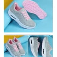 thumbnail image 4 of Women's Platform Shoes Lady Fashion Sneakers Youth Girl Chunky Sneakers Comfort Dressy Casual Shoes Wide Toe Breathable Walking Tennis Sport Shoes Thick Soled, 4 of 13