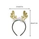 thumbnail image 3 of Diadema con Cuernos Navideños, Diadema con Cuernos Grandes Dorados, Accesorios Decorativos, 3 of 5