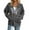 A-Dark Gray, variant on Cnbwig Casual Womens Sweatshirts Large Size Zip Up Hooded butterfly Printed solid Color Sweatshirt athletic outwear coat with Pockets Fashion Hoodies ladies shirts A-Blue L