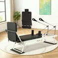 thumbnail image 1 of Carbon Steel Pilates Reformer Machine, Foldable Design with High/Low Mode, Jump Board & Elastic Cords, Adjustable Resistance for Home Pilates Workout, 1 of 7