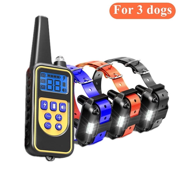 Collar antiladridos para perros, suministros para mascotas, collar de descarga eléctrica, collar de entrenamiento para perros, resistente al agua, equipo de entrenamiento para mascotas