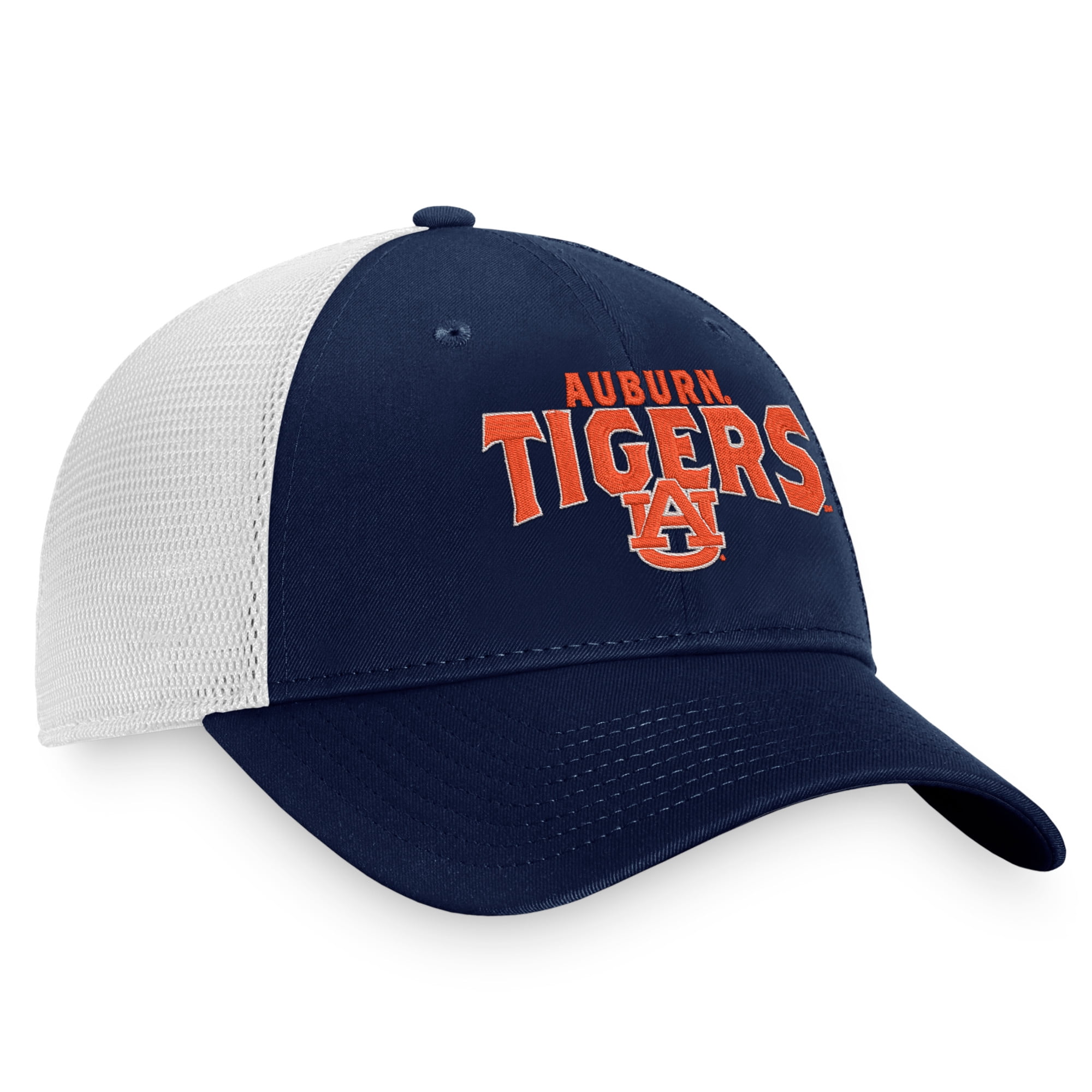 Men's Top of the World Navy Auburn Tigers Breakout Trucker Snapback Hat