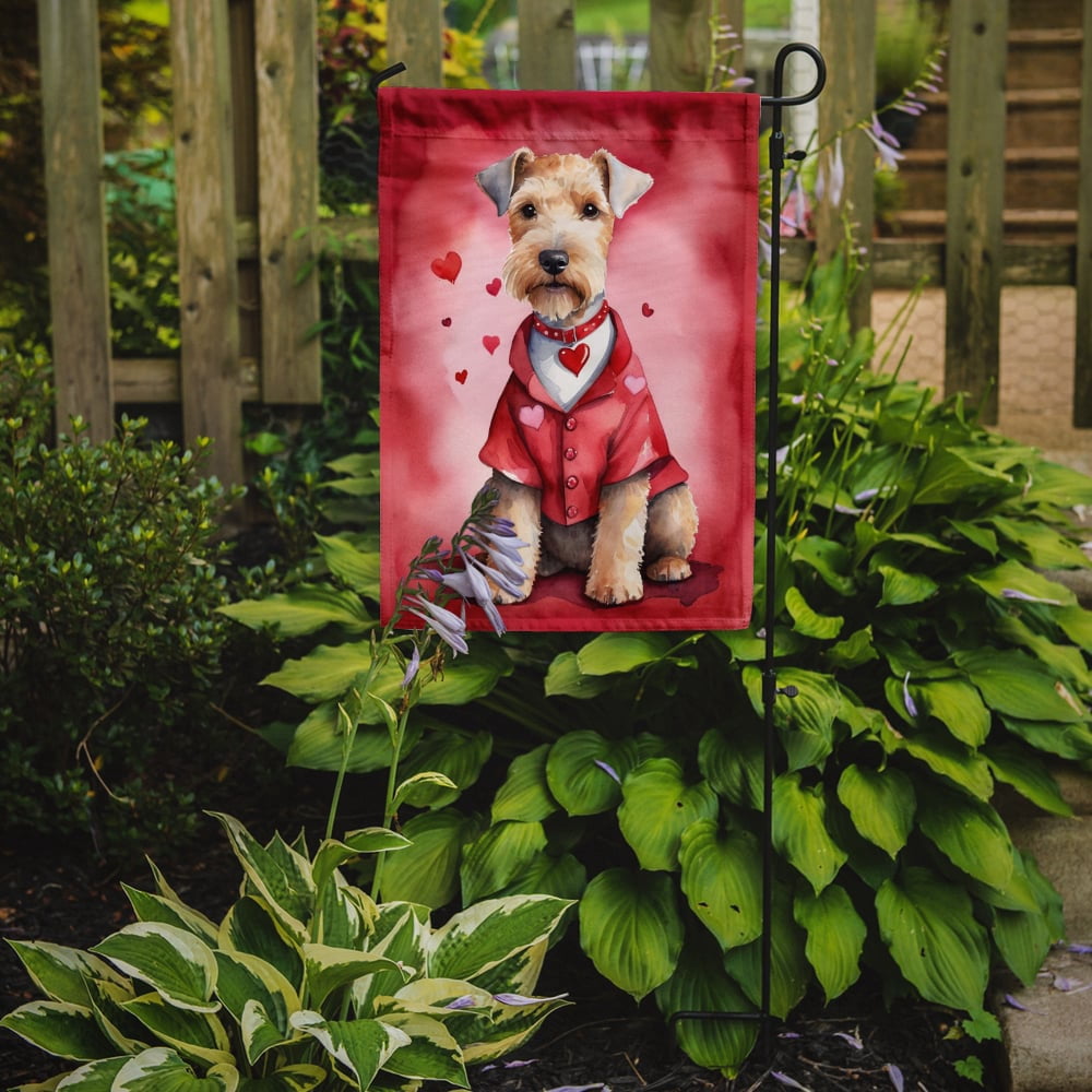 Lakeland Terrier My Valentine Garden Flag 11.25 in x 15.5 in