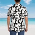 thumbnail image 6 of Haiem Cartoon Penguin Printed Hawaiian Shirt for Men - Men’s Casual Beach Summer Shirts - Stretch Fabric with Modern Fit-XX-Large, 6 of 9