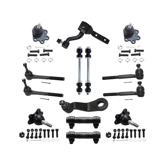 Front Ball Joint Sway Bar Link Tie Rod End Kit - Compatible with 1988 - 1992 GMC K2500 1989 1990 1991