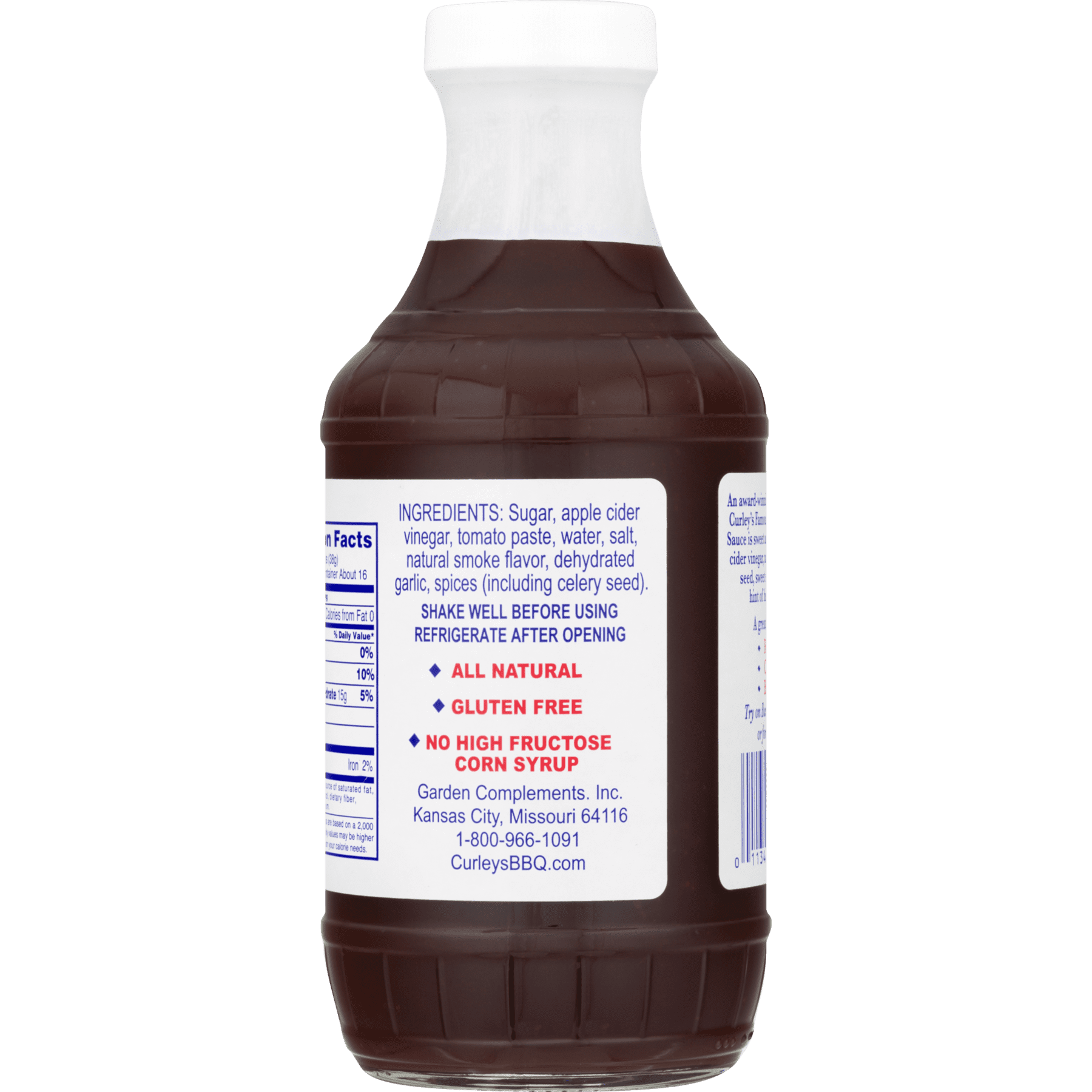 Curley's Famous Hickory BBQ Sauce 20 oz