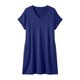 thumbnail image 5 of TaTaai Womens Solid V Neck Casual Dress Short Sleeve Rolled Sleeve Design Soft Stretchy Polyester Fashionable Dress for Daily Dating Party Spring Occasions Gift, 5 of 5