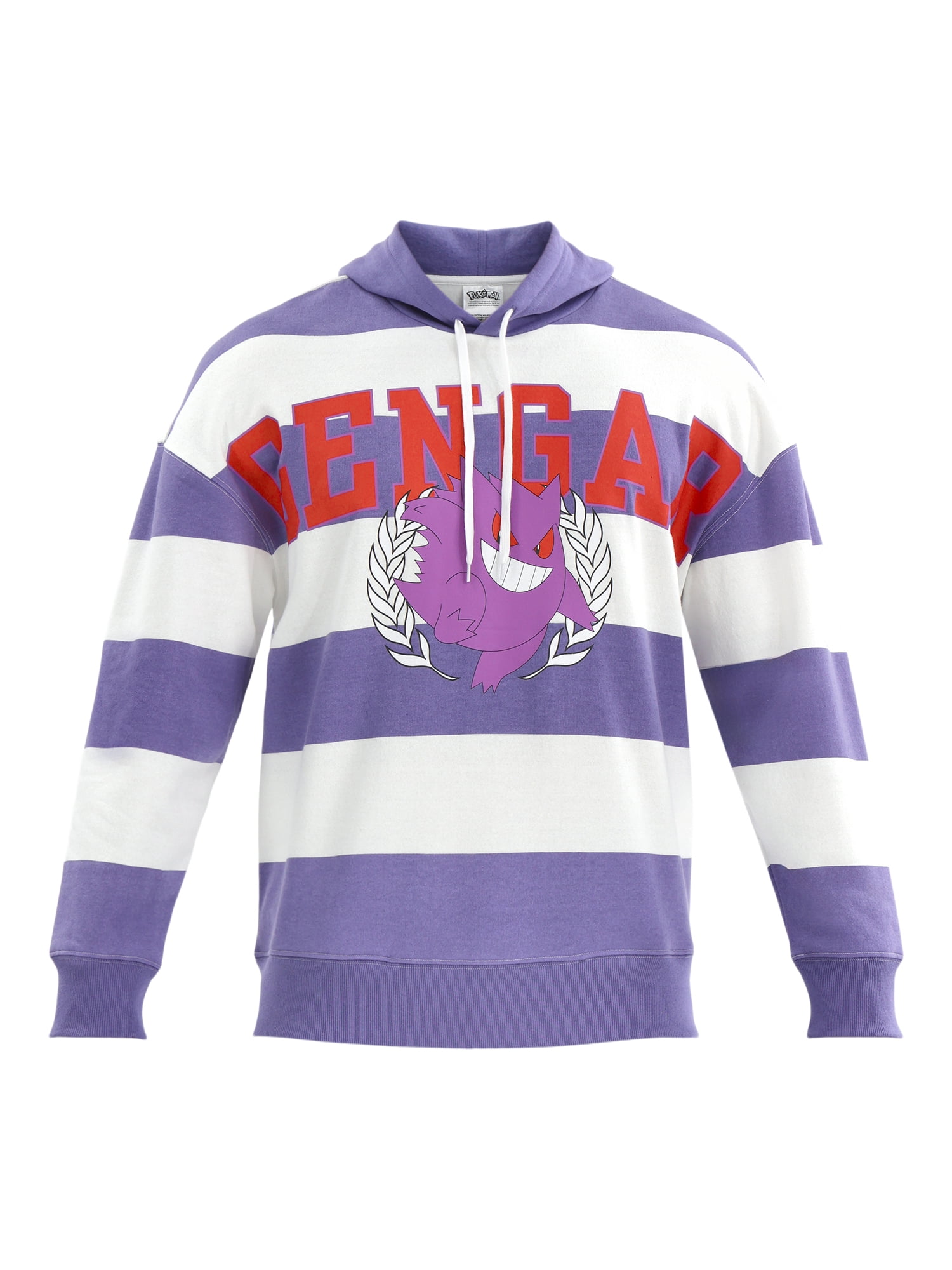 Pokemon Mens and Big Mens Gengar Athletics Fleece Hoodie, Sizes S-3XL