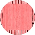 thumbnail image 1 of Ahgly Company Indoor Round Abstract Red Contemporary Area Rugs, 7' Round, 1 of 4