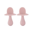thumbnail image 1 of Grabease Juego de 2 Cucharas para alimentación , 3+ Meses, Ergonómicas, Libre de BPA, Silicon, Rosas, 1 of 4