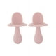 thumbnail image 1 of Grabease Juego de 2 Cucharas para alimentación , 3+ Meses, Ergonómicas, Libre de BPA, Silicon, Rosas, 1 of 4