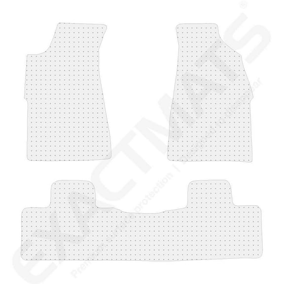 ExactMats - Premium Clear Overlay Floor Mats, Made In USA - Fits Chevrolet Colorado 2004-2012 / 2 Front & Uni-Rear Mats