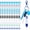 Blue, variant on 60 Pcs Mini Pens for Nurses Pen Badge Clip with Mini Highlighter Retractable Neon Nurse Pen LED Keychain Clip Flashlight Key Ring Nursing Ballpoint Pen for Nurse Kid Accessories (Blue,Keychain)
