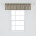 thumbnail image 2 of Ambesonne Floral Valance Pack of 2, Nature Inspiration Berry, 54"X12", Taupe Cream, 2 of 4