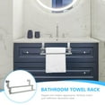 thumbnail image 6 of Zcyifa 2-Tier Stainless Steel Over Door Towel Rack for Bathroom & Kitchen, 6 of 10