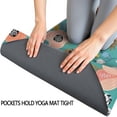 thumbnail image 3 of Dog Pattern with Pioneer Flower Background Hot Yoga Mat Towel Non Slip for Hot Yoga - Quick-Drying Yoga Mat Cover with 4 Corner Pockets with Travel Bag - Hot Yoga Towel Non Slip 70"x26", 3 of 6