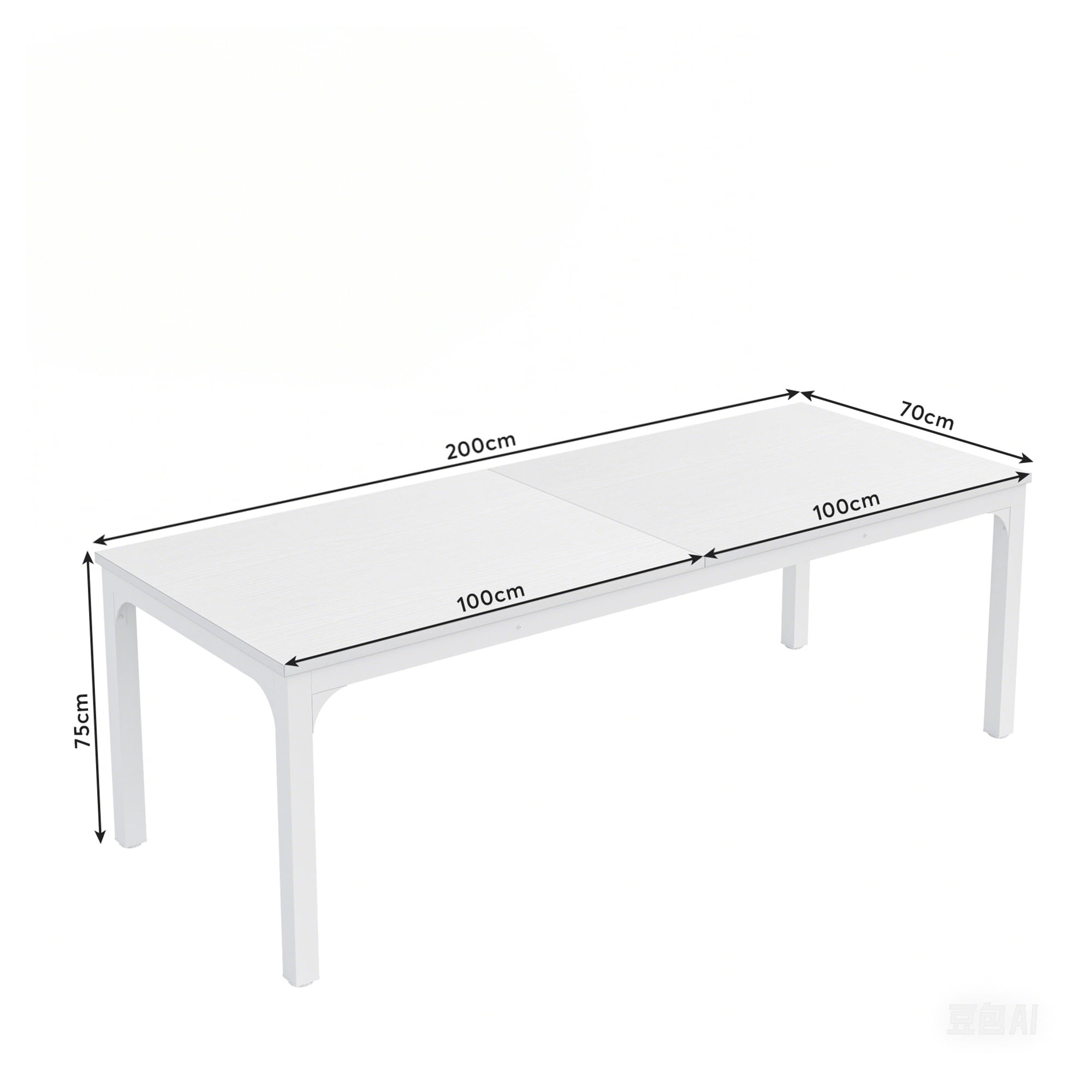 MAYEERTY 78.7" Extra Long Industrial Double Workstation Desk, 2-Person Home Office Desk with Heavy-Duty Metal Frame, 200lbs Capacity MDF Tabletop
