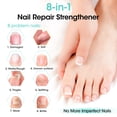 thumbnail image 5 of Gellen 15ml Nail Strengthener, Air Dry Clear Finish Nail Growth Strengthener for Thin Weak and Damaged Nails Repair Solution with Protein Keratin Calcium Nourish Nail Care Treatment, Unscented, 5 of 11