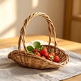 thumbnail image 6 of Picnic Basket Garden Harvest Basket Garden Baskets For Gathering Vegetables Harvest Basket Basket With Handle Wicker Basket With Handle, 6 of 8