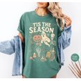 thumbnail image 4 of Retro 'Tis The Season Skeleton Pumpkin Ghost Halloween TShirt | Y2K Halloween | Women's Shirt, 4 of 7