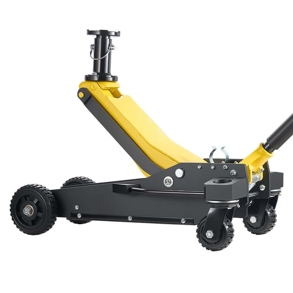 KFFKFF Floor Jack, 3 Ton (6614 lbs) Capacity, Aluminum & Steel Racing Floor Jack with Dual Pistons Quick Lift Pump & Extension Post, Hydraulic Trolley Car Lift