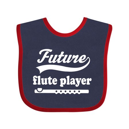 

Inktastic Future Flute Player Music Gift Boys or Girls Baby Bib