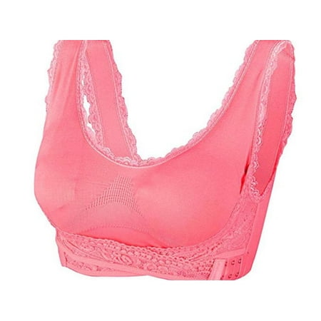 

Solid Color Cross Side Buckle Without Rims Gathered Sports Underwear Sleep Bra