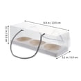 thumbnail image 4 of LABSERRON 10Pcs White Cake Boxes Durable Bakery Packing Cases with Handle for Storage, 4 of 10