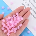 thumbnail image 6 of Imitation Jelly Acrylic Beads Star Pearl Pink 9x9.5x5.5mm Hole: 2.5mm 2050pcs/500g, 6 of 7