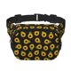 thumbnail image 1 of Fotbe Sunflowers Cangurera Cuadrada con Estampado de Doble Capa, Bolsa de Cintura Ajustable Mini para Hombres y Mujeres, 1 of 9