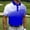 Blue B, variant on Fnnxeal Men's Blue Plus Size Polo Shirt 2XL, Breathable Polyester Spandex, Art Print, Golf Casual, Stretchy Wrinkle Free, Classic Collar Short Sleeve