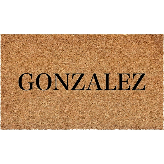 Calloway Mills 111301729 Bold Gonzalez Personalized Doormat 17" x 29"