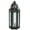 Clear, variant on 10.5" Medium Moroccan Lantern Candle Holder – Black with Blue Glass, Metal Decorative Lamp for Indoor/Outdoor Patio or Porch Use, Home Decor, Ramadan, Weddings