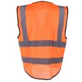 thumbnail image 3 of Chaleco de seguridad Chaleco de seguridad Chaleco de seguridad con cremallera Lavable 360 ​​grados XL Naranja Sunnimix Chaleco reflectante de seguridad, 3 of 8