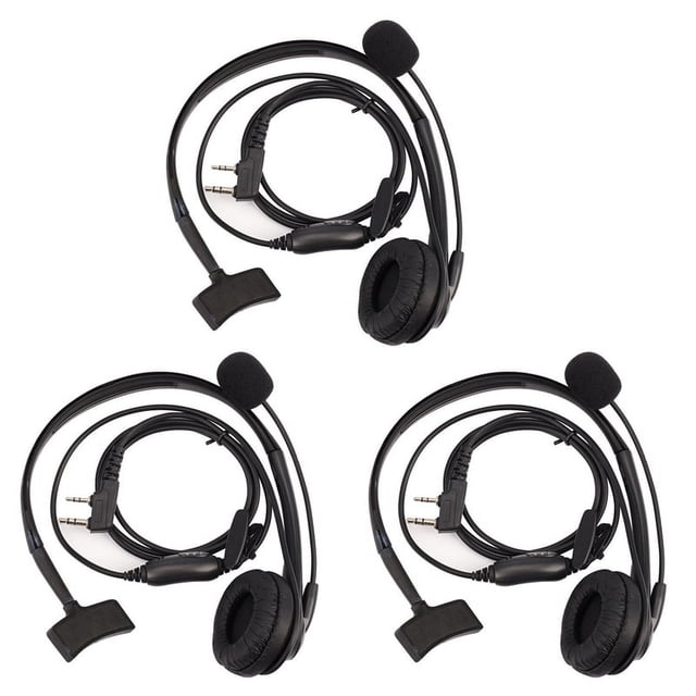 3X 2- Auriculares TK220 Aplicable A Jianwu UV-5R -888S H777 Intercomunicador C9009