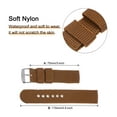 thumbnail image 4 of Uxcell Brown Nylon Watch Band 20mm Width Soft and Comfortable Nylon Strap with Silver Buckle, 4 of 6