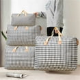 thumbnail image 5 of Foldable Large Storage Bag with Handles,Waterproof Bedding Organizer,Spacious Quilt Storage Bag,Reinforced Carry Handles,Dustproof,Space-Saving Organizer,Storage for Blankets,Comforters,and Pillows, 5 of 8