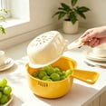thumbnail image 6 of Cute Double Layer Colander with Handle Detachable Small Plastic Strainer Bowl for Kitchen, 6 of 6