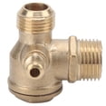 thumbnail image 2 of Brass Check Valve, 1-Way Valve Brass Pneumatic Check Valve High Hardness  For Air Compressors, 2 of 8