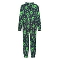 thumbnail image 5 of Oogie Boogie Jumpsuit Home Pajamas for Girls Boys Flannel One Piece Winter Hooded PJs Child Kid Onesie 2-3Y, 5 of 7