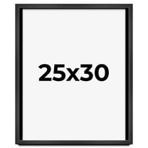 25x30 Frame Black Charcoal Grey Wood Textured Picture Frame | 0.75 Inch Moulding Width | Gunmetal