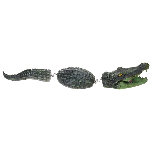Floating Resin Alligators Replicas Decoys Outdoor Water Decoration For Poolside Landscaping Birds Deterrents