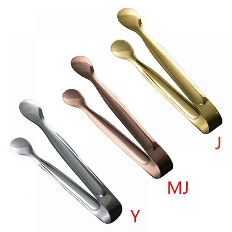 6.7 Inch Ice Tongs, Small Serving Tools, Stainless Steel Ice Tongs for  Cocktails, Ice Tongs for Ice Bucket, Metal Tongs Food Ice Sugar Cubes Tong  for